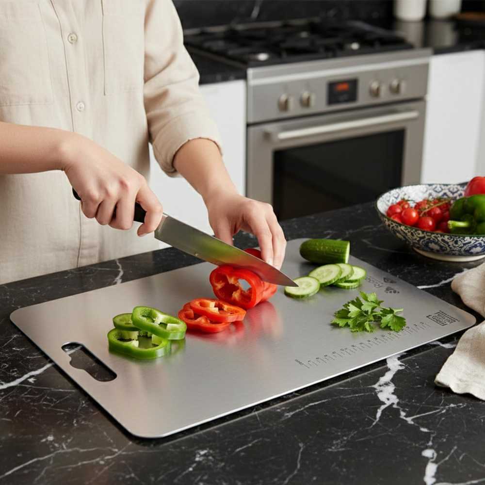 Stainless Steel Chopping Board for Kitchen